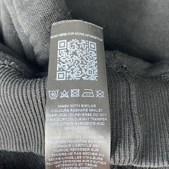 Asos Design Sweater Size 4 Black Crewneck Pullover Sweatshirt Casual - Picture 8 of 8